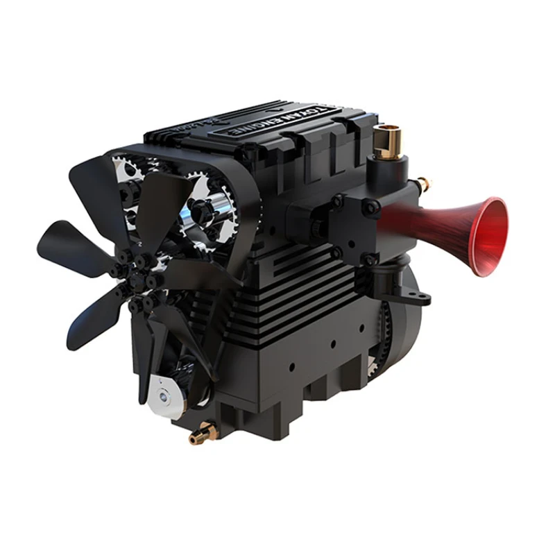 In Stock TOYAN Metal Methanol Engine Model 2-Cylinder 4-stroke In-line 3.5cc Desktop Engine L200A