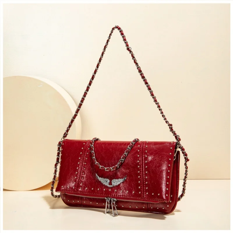 Wing Mini Square Bag for Women, 2026 Fashion Underarm Shoulder & Crossbody Bag, Cute Small Purse, Versatile Chic Handbag