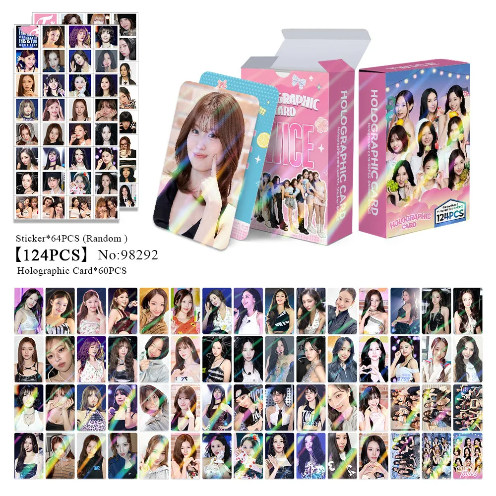 124PCS Single ALbum Mini LOMO Card Photocards HD Fans Collection Cards Decorative Present Fans Gifts