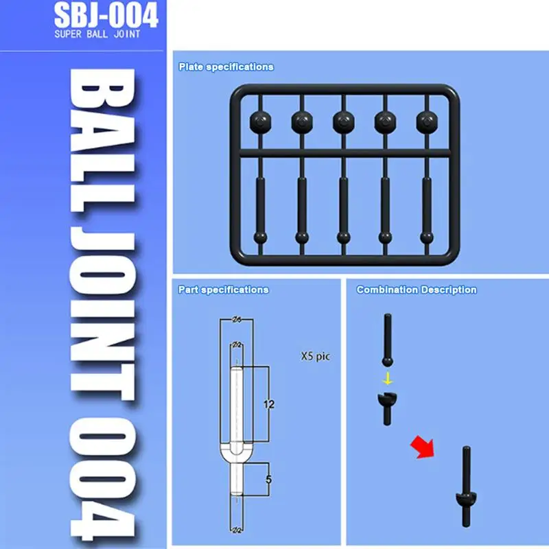 송진 피규어 볼 조인트 부품 커넥터, MG RG HG 모델 피규어 모델 디테일 모빌리티 액션 업 키트, 취미 장난감 액세서리