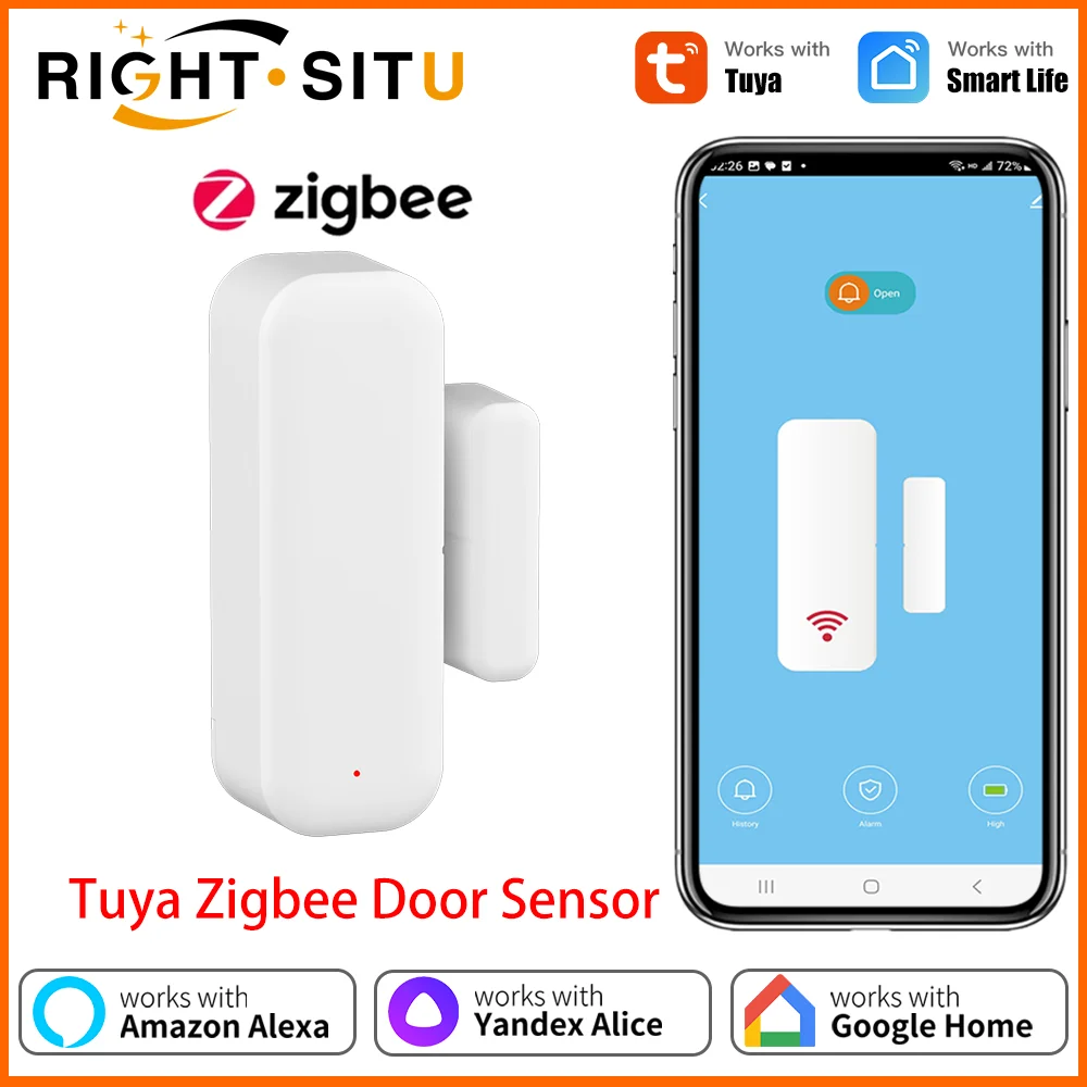 

Tuya Zigbee 3.0 Датчик двери Датчик окна Контактный датчик