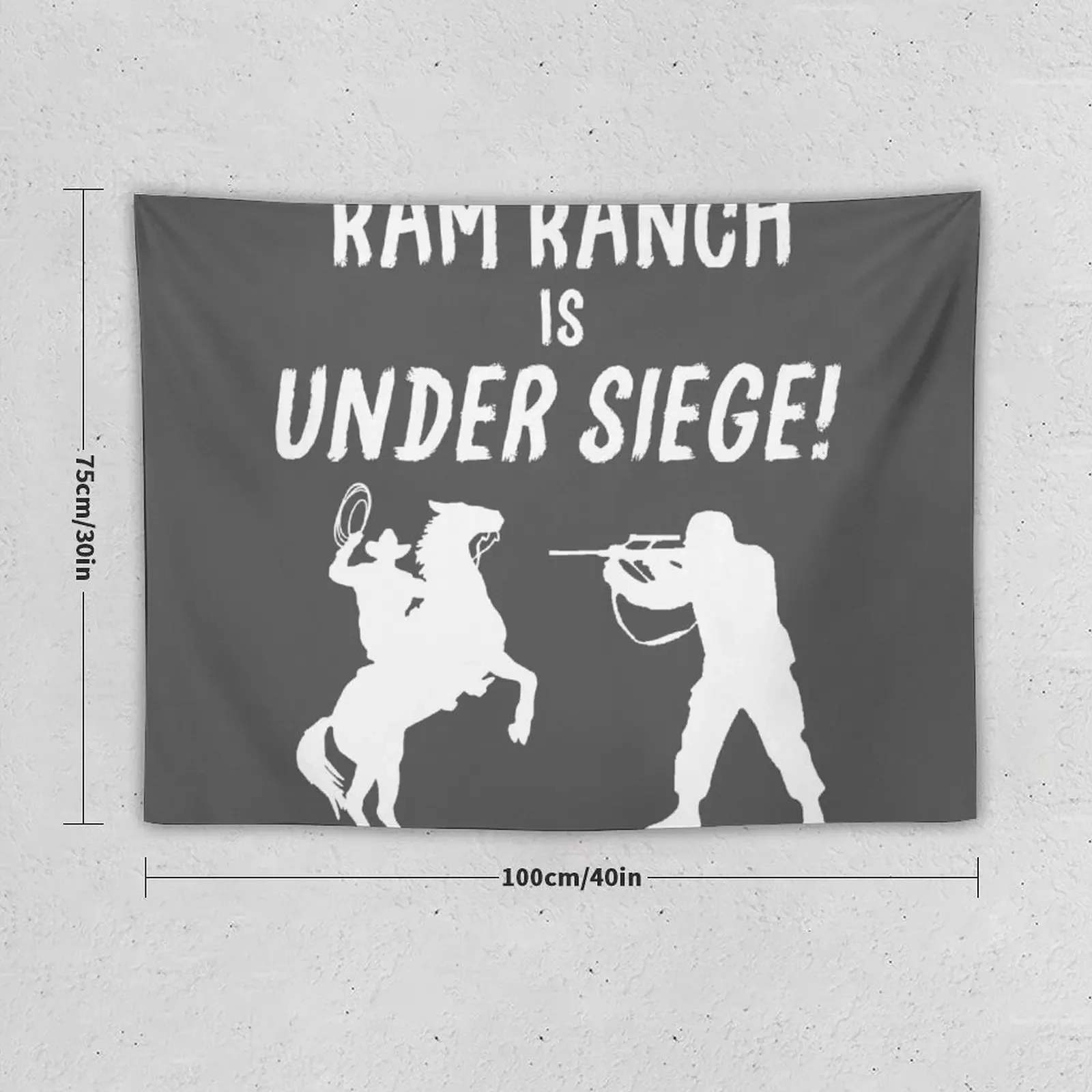 Ram Ranch Is Under Siege! Tapestry Aesthetics For Room Decoration Room Tapestry