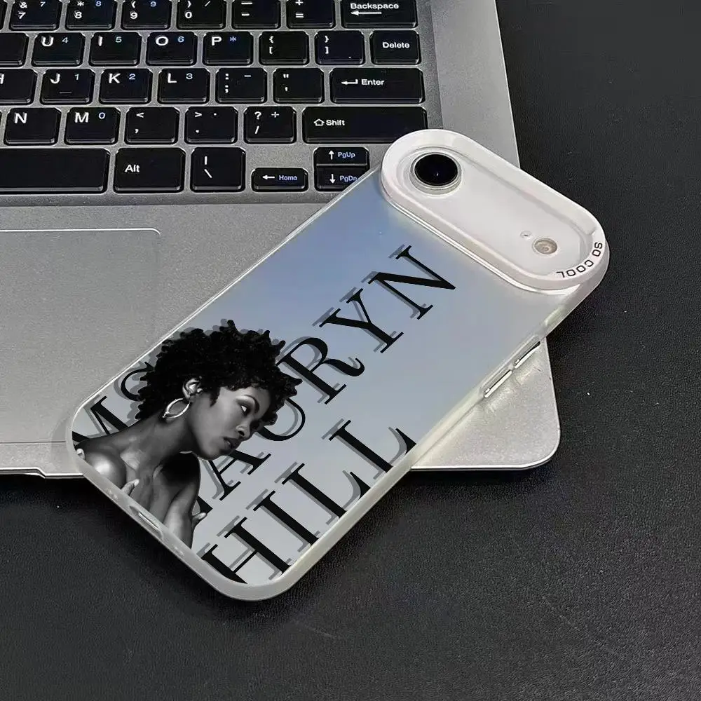 L-Lauryn HillS Singer moda Cassa Del Telefono Per iPhone 17 16 15 14 13 12 11 Pro Max Air Matte Laser Aurora Antiurto Funda