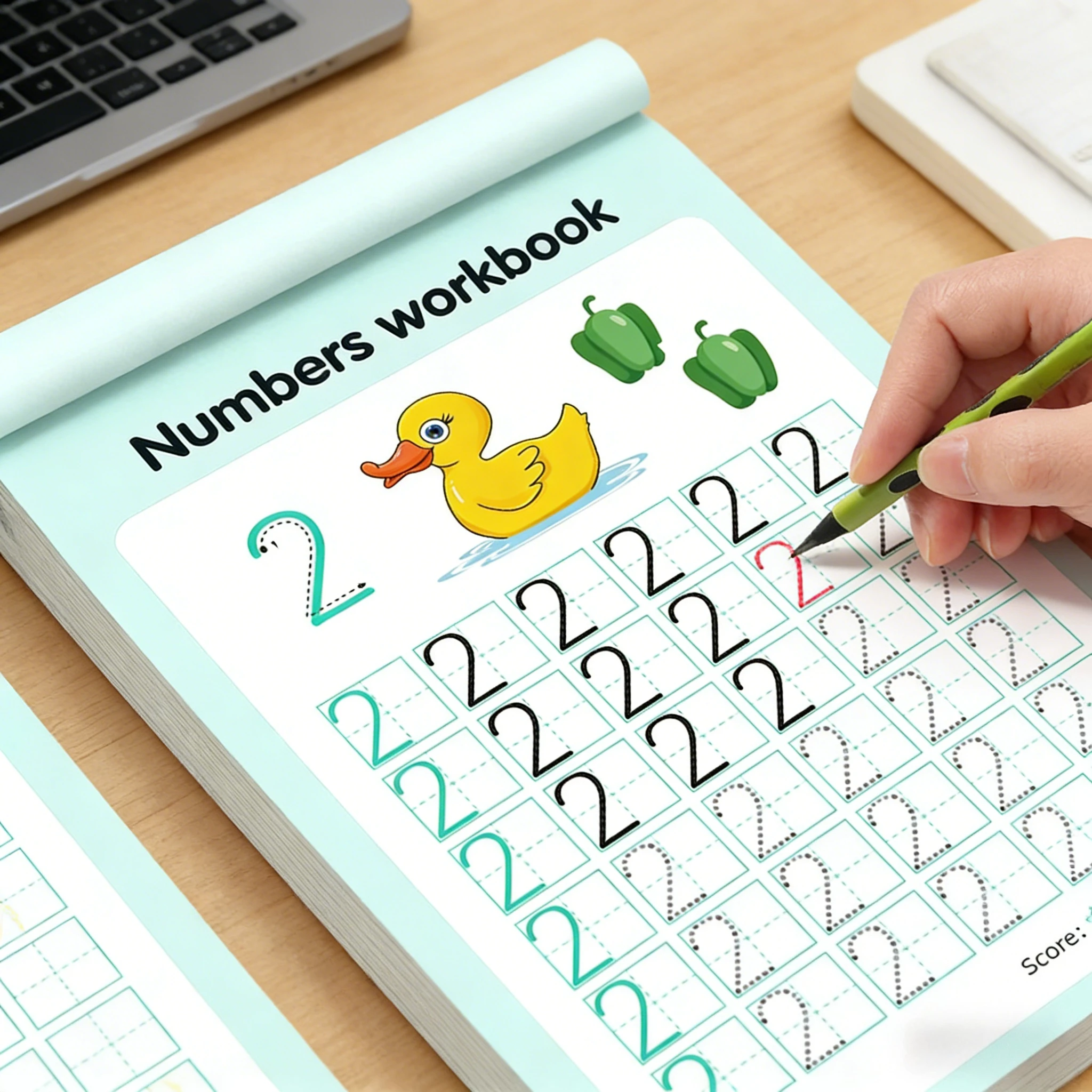 Zeszyt do nauki pisania cyfr 0 – Learning Workbook Preschool recenzja i cena