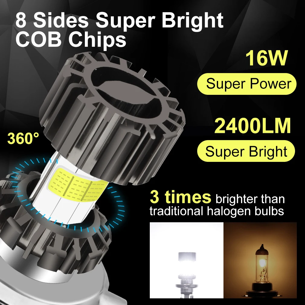 12V-80V H4 Led Moto…
