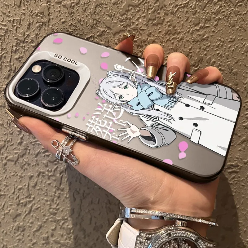Funda de teléfono Frierens de cómics japoneses para iPhone 17 16e 16 15 14 13 12 11 mini Pro Max X XR XSMAX Air Plus, funda trasera mate anticaída