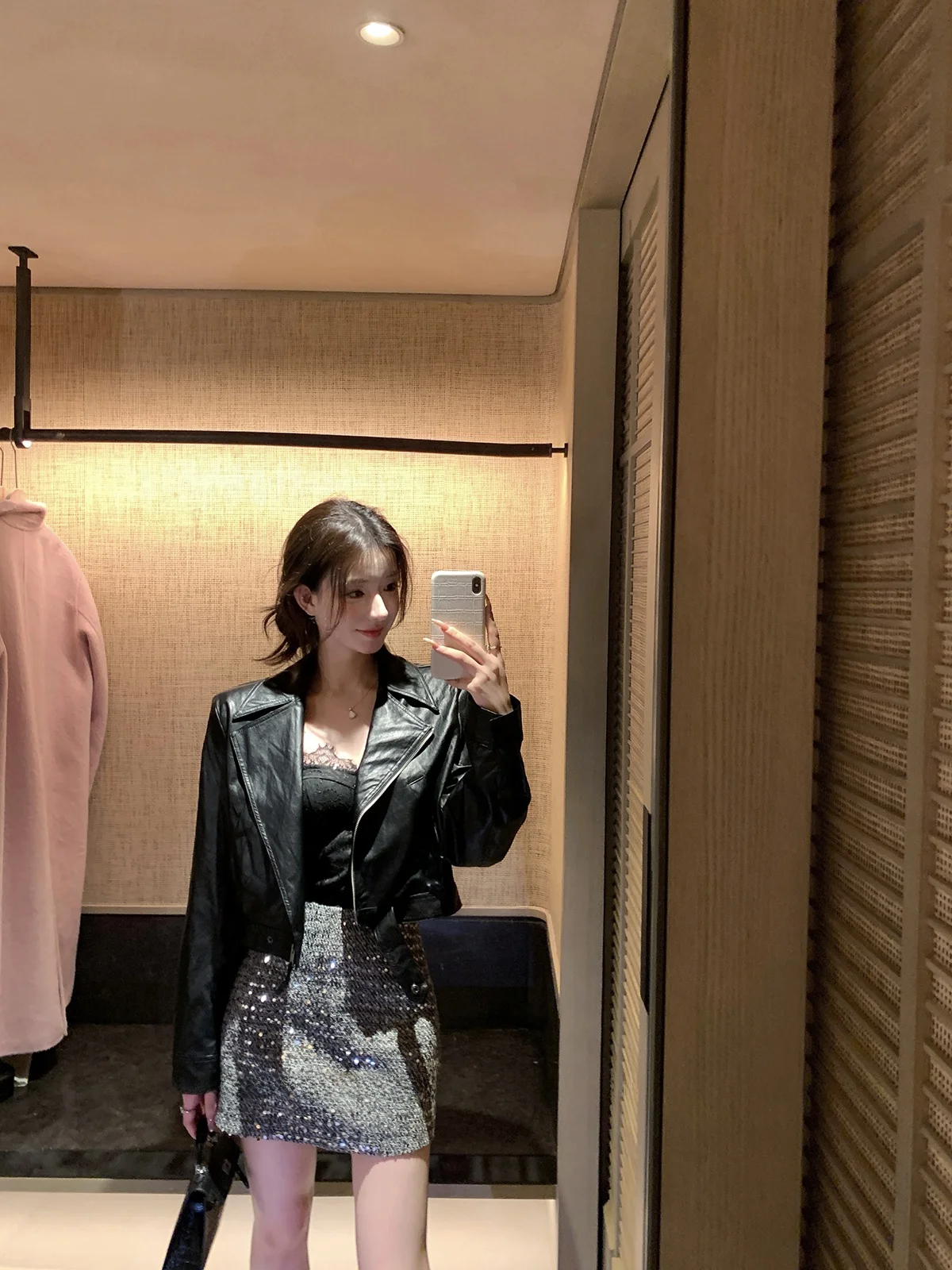 YOLI ort เสื้อแจ็คเก็ตหนังสีน้ำตาลกาแฟ แฟชั่นสำหรับผู้หญิง สไตล์ไบค์เกอร์ ให้ความอบอุ่น เหมาะสำหรับการเดินทาง เสื้อคลุมตัวนอกทรงตรง