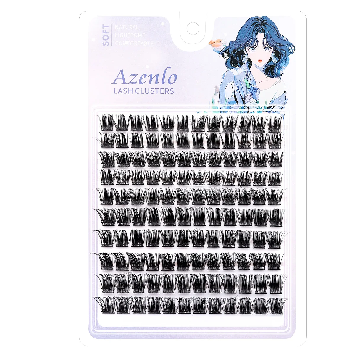 120pcs Clusters DIY Eyelash Extension False Eyeashes Volume Individual Wispy Fluffy Lash Clusters Lash Extension Kit for Makeup