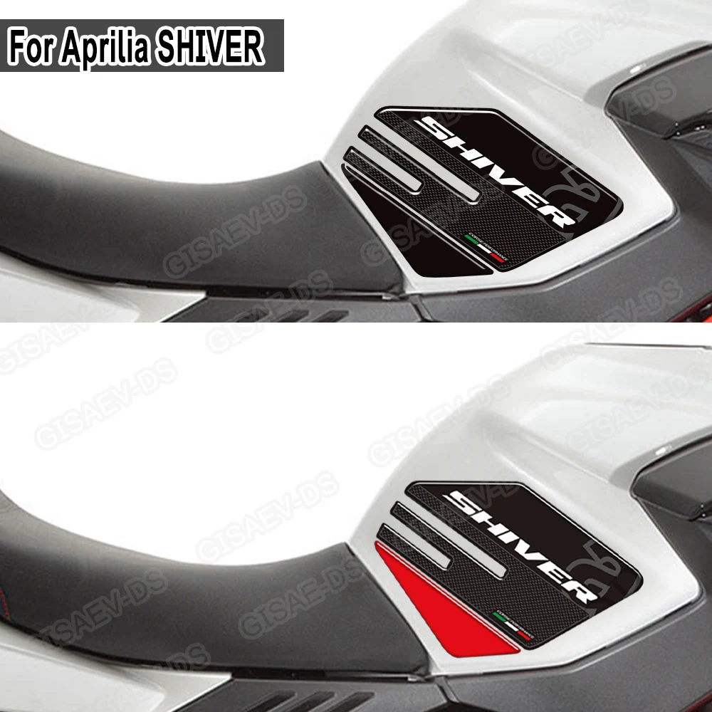 الرعشة دراجة نارية ملصقات ثلاثية الأبعاد خزان الوقود وسادة واقية ملصقات الشارات عدة لأبريليا SL 750 900 شيفر