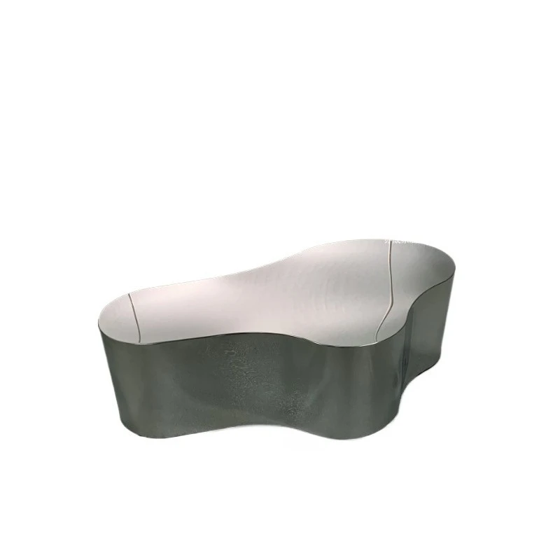 

Light luxury stainless steel cloud coffee table Modern creative and fashionable living room Hotel