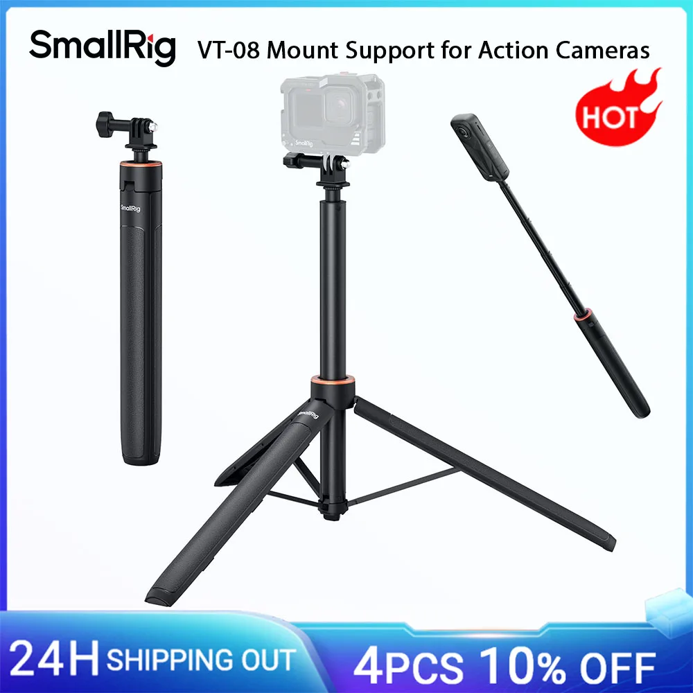 حامل ثلاثي عصا سيلفي مقاس 59 بوصة لـ GoPro Hero 12/11/10/9، لـ DJI Action 4/5 Pro لكاميرا Insta360 X4/X5 البانورامية -5284