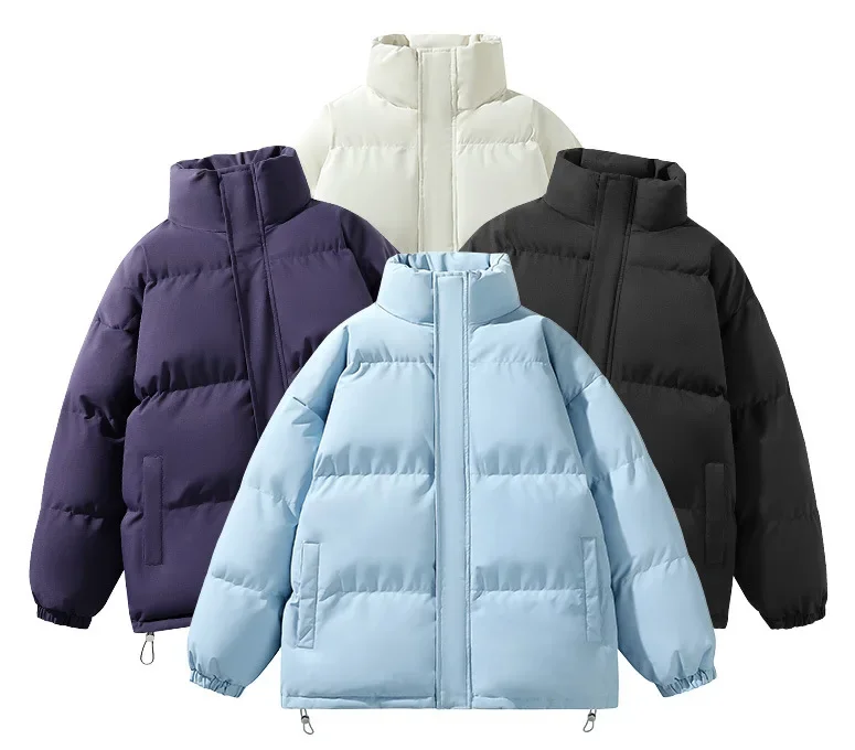 Plus Size Modische Casual Herren Stehkragen Baumwolljacke Herbst Winter Neuankömmling Warme trendige Oberbekleidung Unisex Vielseitig...