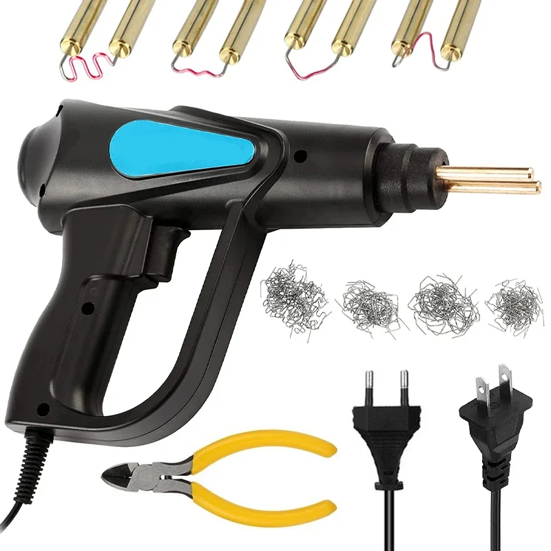 

70W Hot Stapler Plastic Welder Heat Gun Welding Machine Car Bumper Repair Tools Kit with Soldering Iron Staples EU Plug US Plug