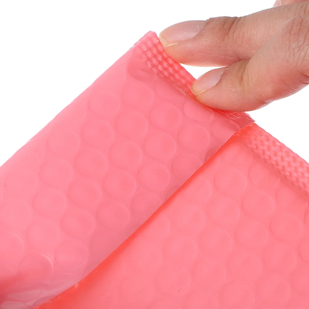 

50 Pcs Pink Coextrusion Bubble Bags Thick Design Protective Envelopes For Jewelry Accessories Shipping Mailers Packaging
