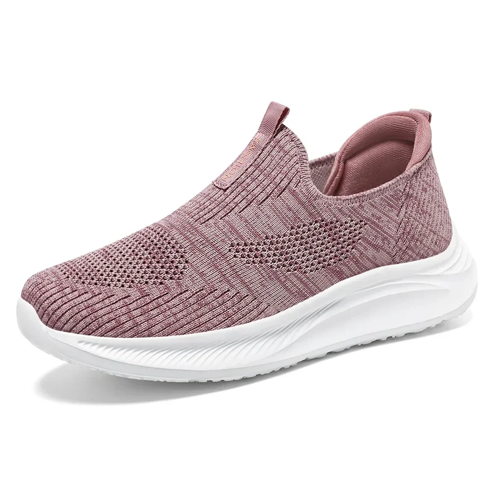 2025 Spring Women Sports Shoes Summer Breathable Lightweight Slip-on Casual Shoes Non-slip Wear-resistant Walking Running Shoes