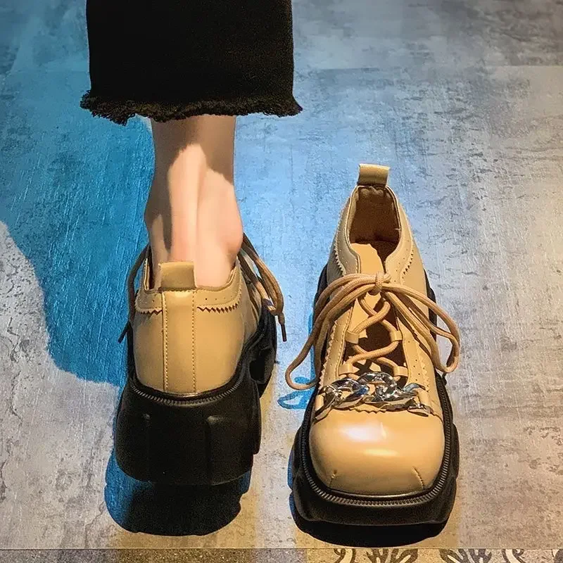 Con tacones medios, zapatos de plataforma para mujer, zapatos de tacón con punta redonda para mujer, elegantes y elegantes, Beau Today 39 en oferta, calzado informal