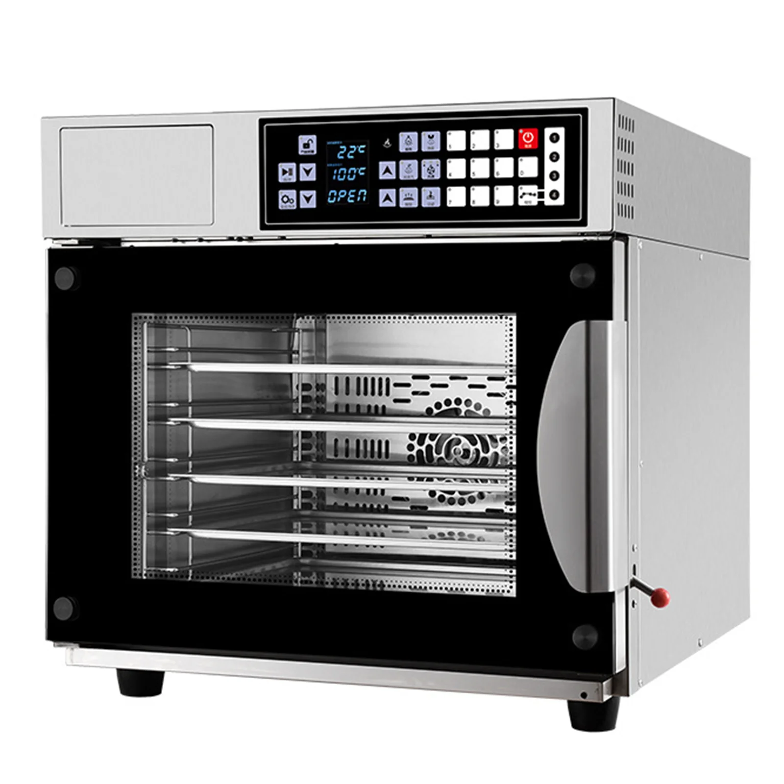 Commercial Industrial 120L 5 Traymanufacturer High Temperature Combi Steam Oven Mot Electric With Heat Dissipation Hole Design