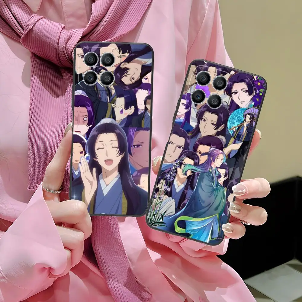 

Apothecary Diaries Jinshi Phone Case for Honor 90 80 70 60 50 30 20 10 9 8 7 Pro S SE Lite 5G Black Cover Luxury Cellphones