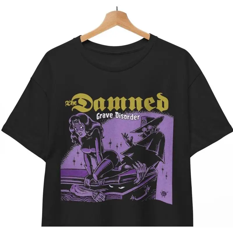 

Футболка The Damned, футболка унисекс с музыкальной группой в готическом стиле Deathrock Punk Rock