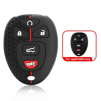 適用於雪佛蘭 Tahoe、Suburban、GMC Yukon 和凱迪拉克 Escalade 的矽膠遙控車鑰匙套,汽車鑰匙保護殼配件 10 最佳銷售 2008年雪佛蘭Tahoe - №2