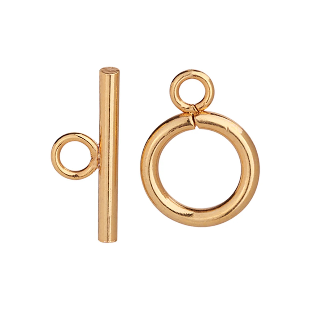 50 conjuntos de fechos de alternância de anel de aço inoxidável dourado 304, conector para fazer jóias, pulseira, colar, acessórios diy, furo: 3mm