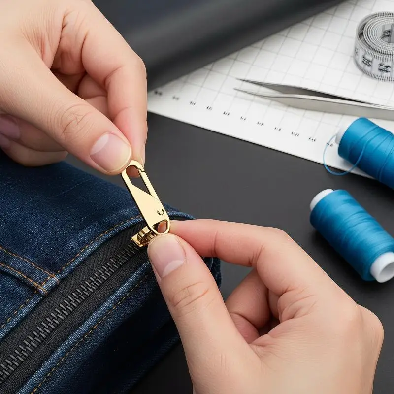 4/8 Stück Reißverschluss-Schieber, abnehmbar, Sofort-Reparatur-Set, DIY-Nähereparatur, Ersatz für Kleidung, Gepäck, Taschen, universeller Reißverschluss – Detail 10