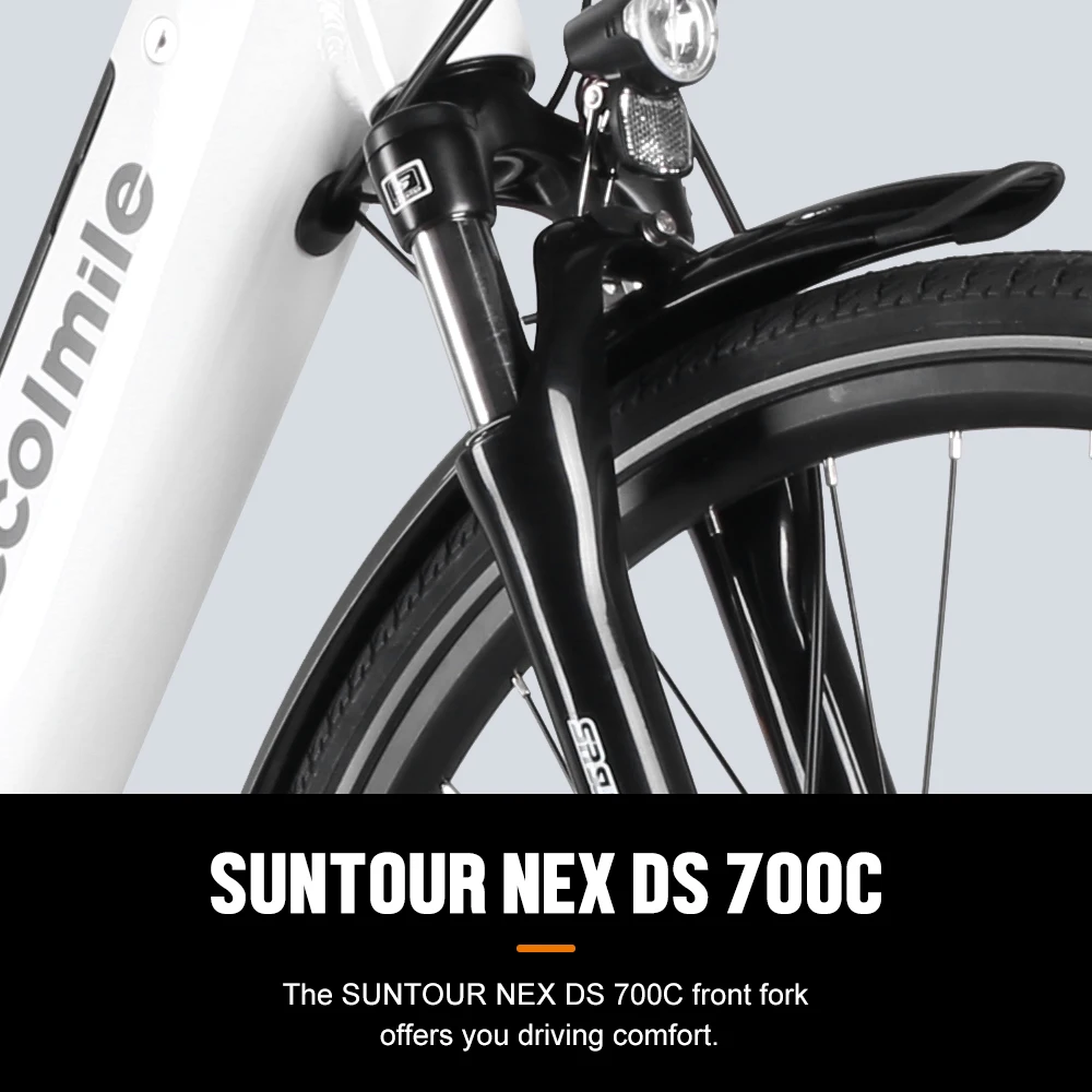 دراجة كهربائية للمدينة من طراز eCITY بقدرة 250 وات Bafang منتصف المحرك 28 بوصة للنساء والرجال في المناطق الحضرية دراجة مساعدة مع بطارية معتمدة من الاتحاد الأوروبي