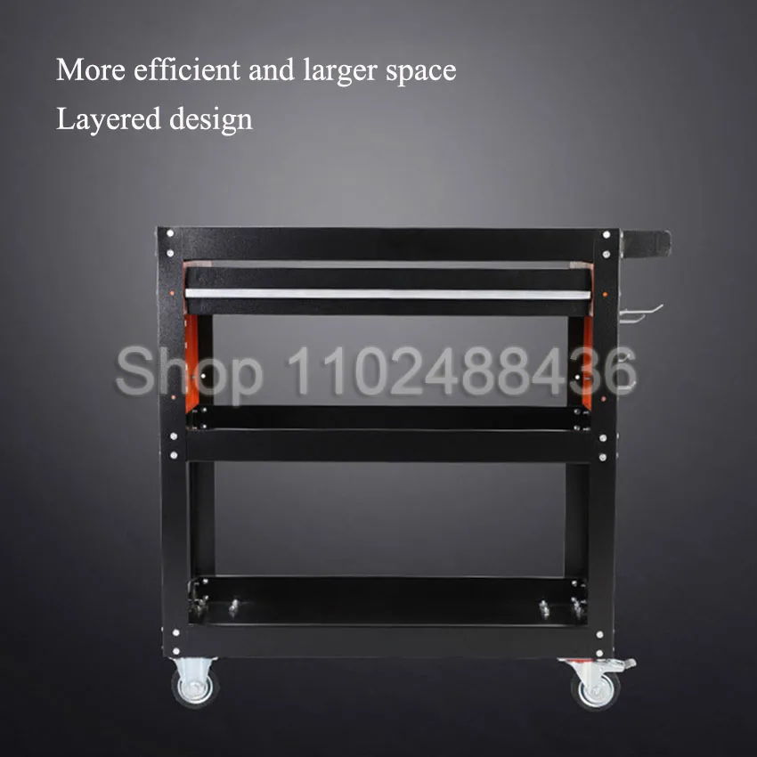 Rolling Tool Cart Rolling Tool Cart Storage Stand Utility with Wheels Movable 3 Tier Storage Cabinet for Warehouse Repair Shop