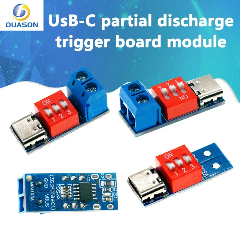 USB-C PD Trigger Board Module PD/QC Decoy Board Fast Charge USB Type-c to 12v High Speed Charger Power Delivery Boost Module