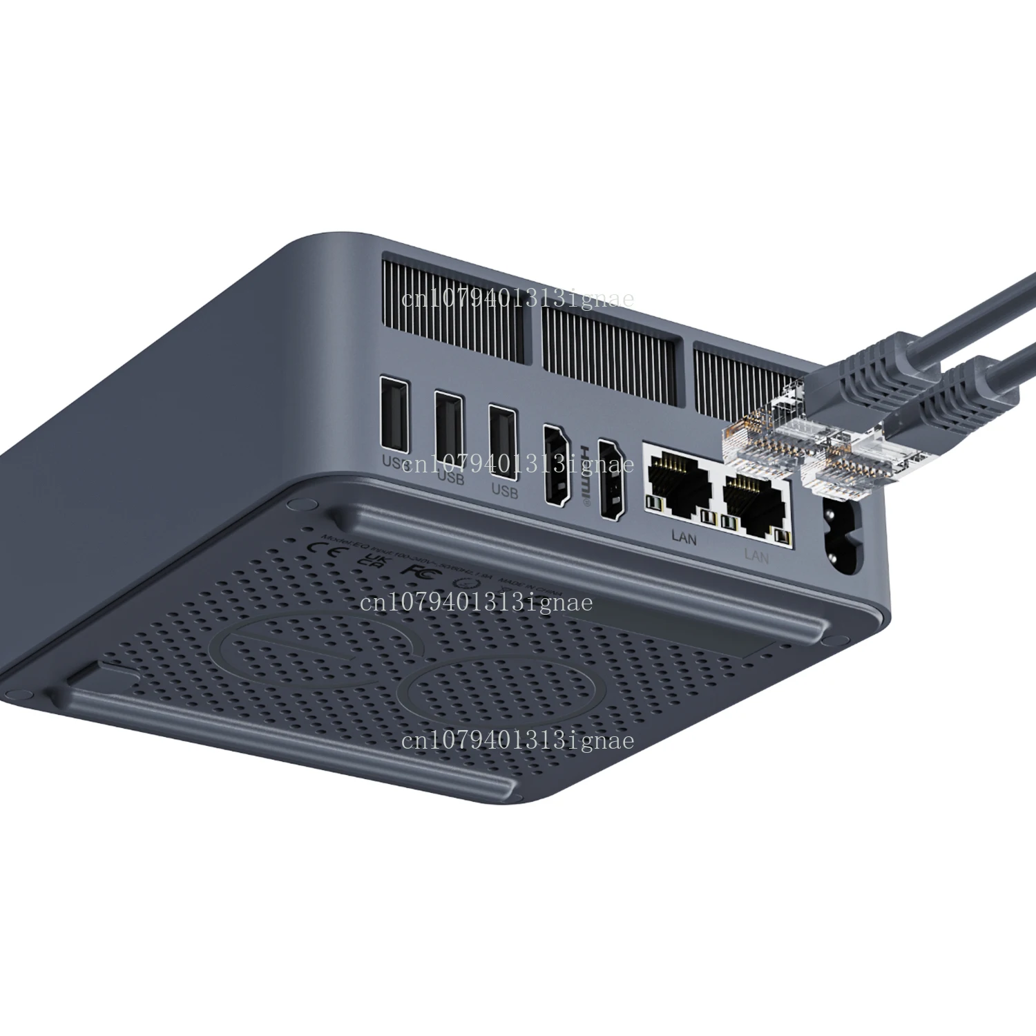 EQi12-LP كمبيوتر صغير 12450H 24 جيجابايت DDR5 500 جيجابايت 1 تيرابايت PCIe 4.0 SSD ثنائي LAN مدمج PSU مكتب منزلي كمبيوتر صغير