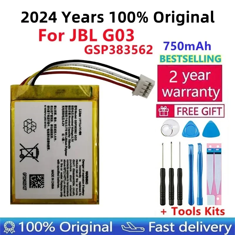 

100% Original New High Quality 750mAh Replacement Battery For JBL G03 Wireless Bluetooth Speaker Batteries Bateria Tools