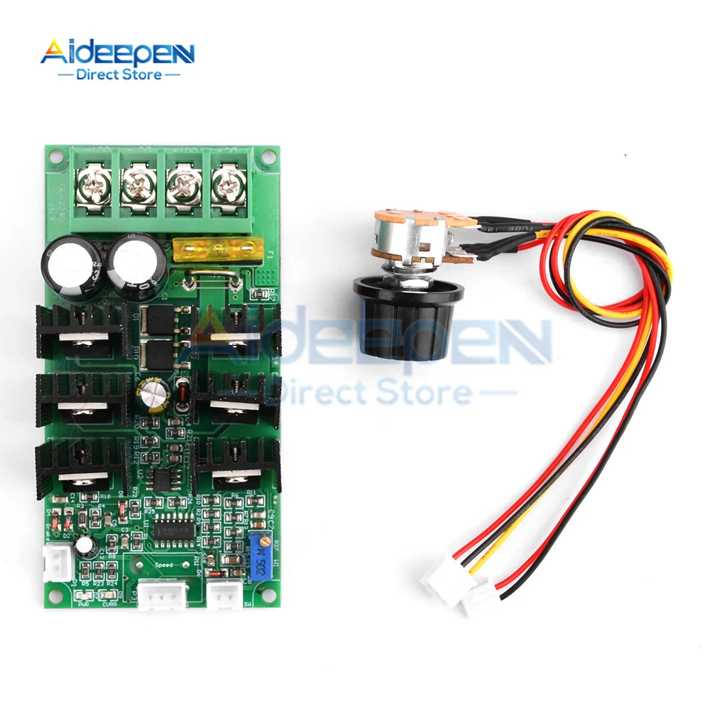 

GL-2240 1000W PWM DC Brushed Motor Speed Controller DC 10-50V 20A for Lighting/Speed/Temperature Control
