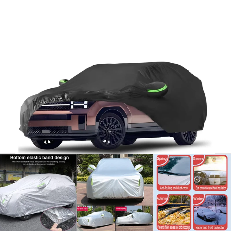 

Outdoor Car Covers Custom Fit For Hyundai Santa Fe 2019-2024 Waterproof All Weather for Automobiles Rain Snow Sun Protector