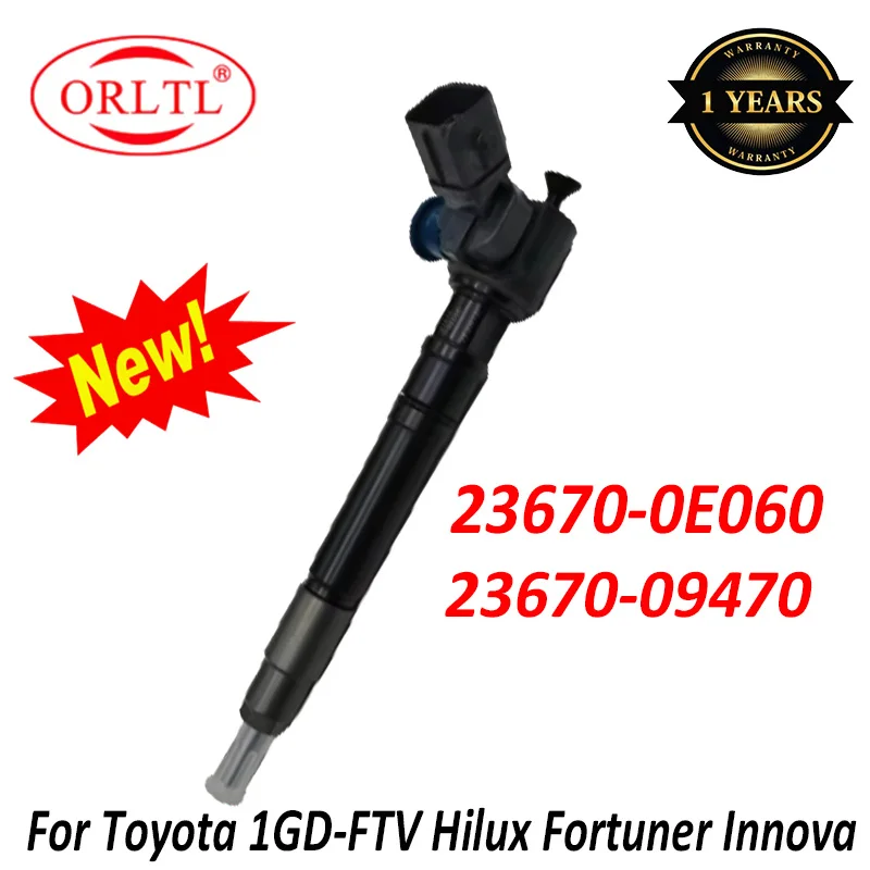 for Toyota 1GD-FTV Hilux Fortuner Innova 23670-0E060 236700E060 23670-09470 Nozzle Diesel Common Rail Fuel Injector