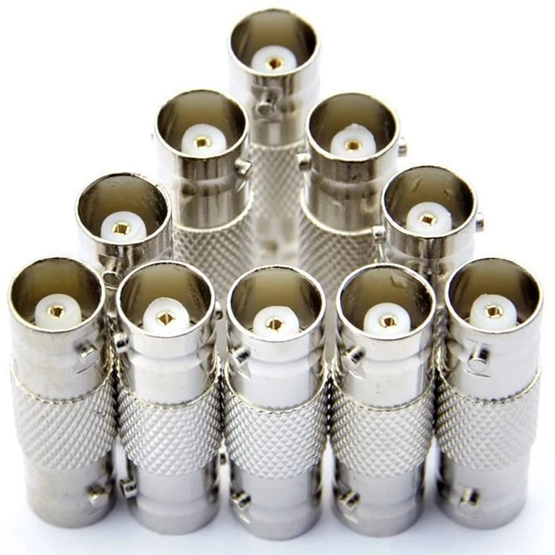 【CLEARANCE】20 PCS BNC Connectors CCTV Security Camera Adapter Coupler Straight Extender Connector