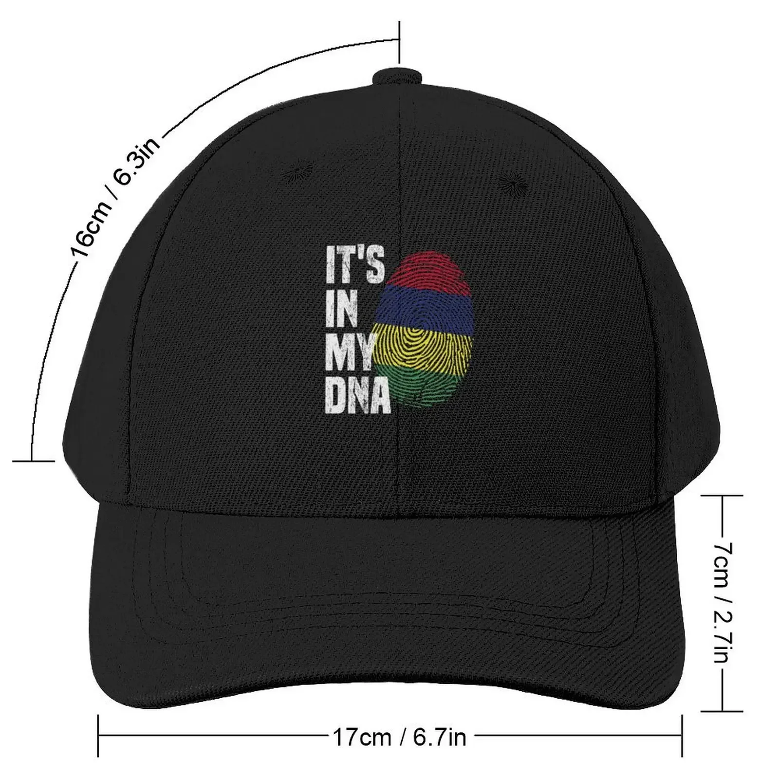 It's in my DNA mauritius Gift for Mauritians people Flag Baseball Cap cute Icon Women's 2025 Men's