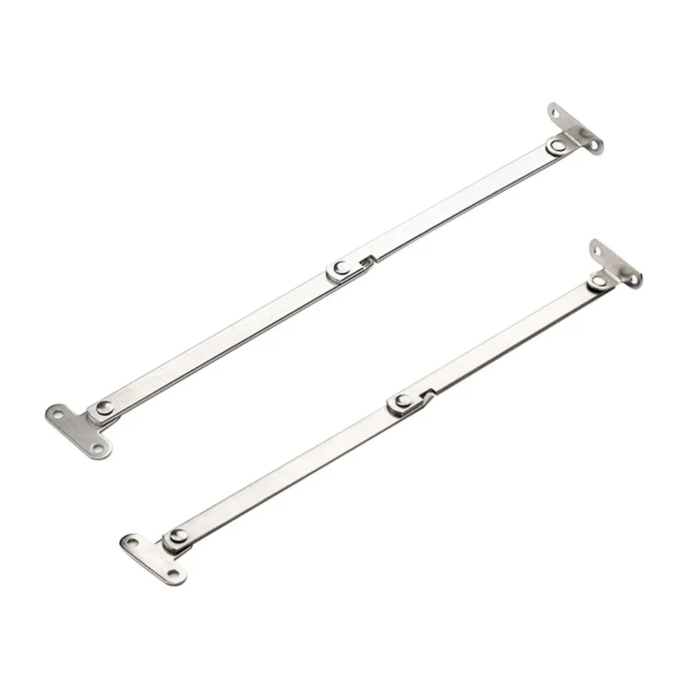 High Quality Brand New Door Stay Hinges Durable Folding Lift Up Movable Pull Door Silver Stainless Steel Support