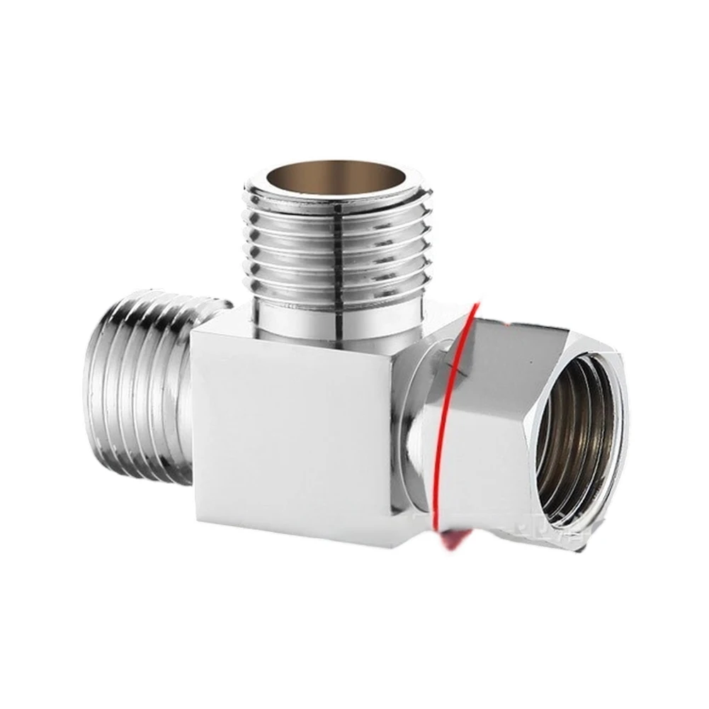 One To Two Water Flow Divider Valve Three Way Diverter Connector For Four Way Pipe Fittings Home Garden Irrigation Tool