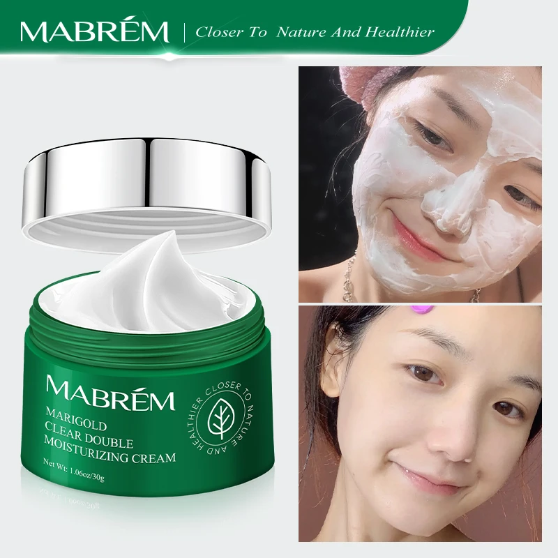 MABREM Calendula Double Moisturizing Cream Anti-Aging Whitening Wrinkle Removal Repair pores Relieves Rough And dry Skin Care