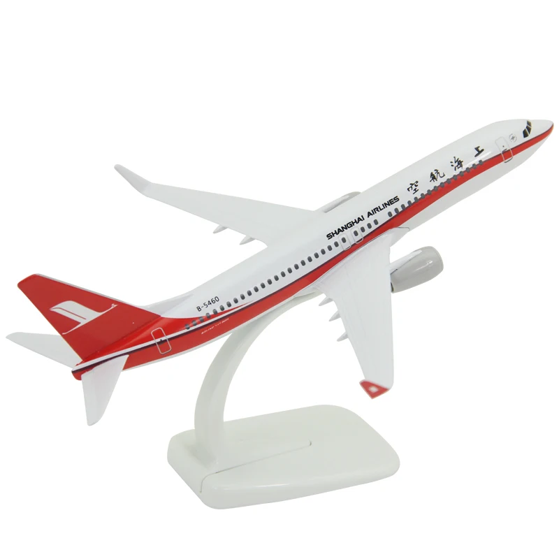 

Diecast 1:200 Scale Shanghai Airlines B737-800 Civil aviation Alloy & Plastic Passenger Jet Model Toy Gift Collection Display