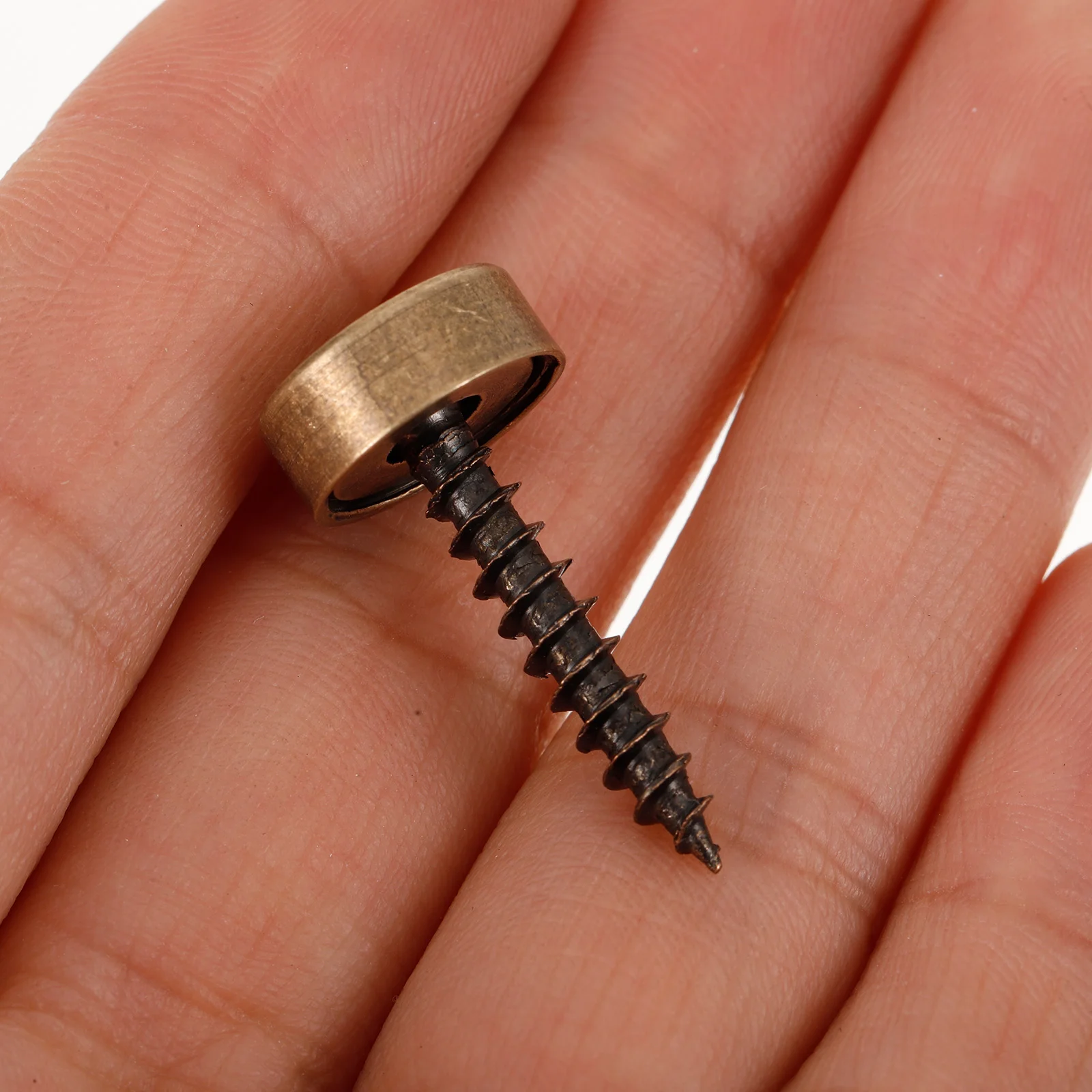 8 Pcs Screw Decorative Cap Upholstery Screws with Caps Cover Metal Mirror for Wall Mounting Covers Ornament