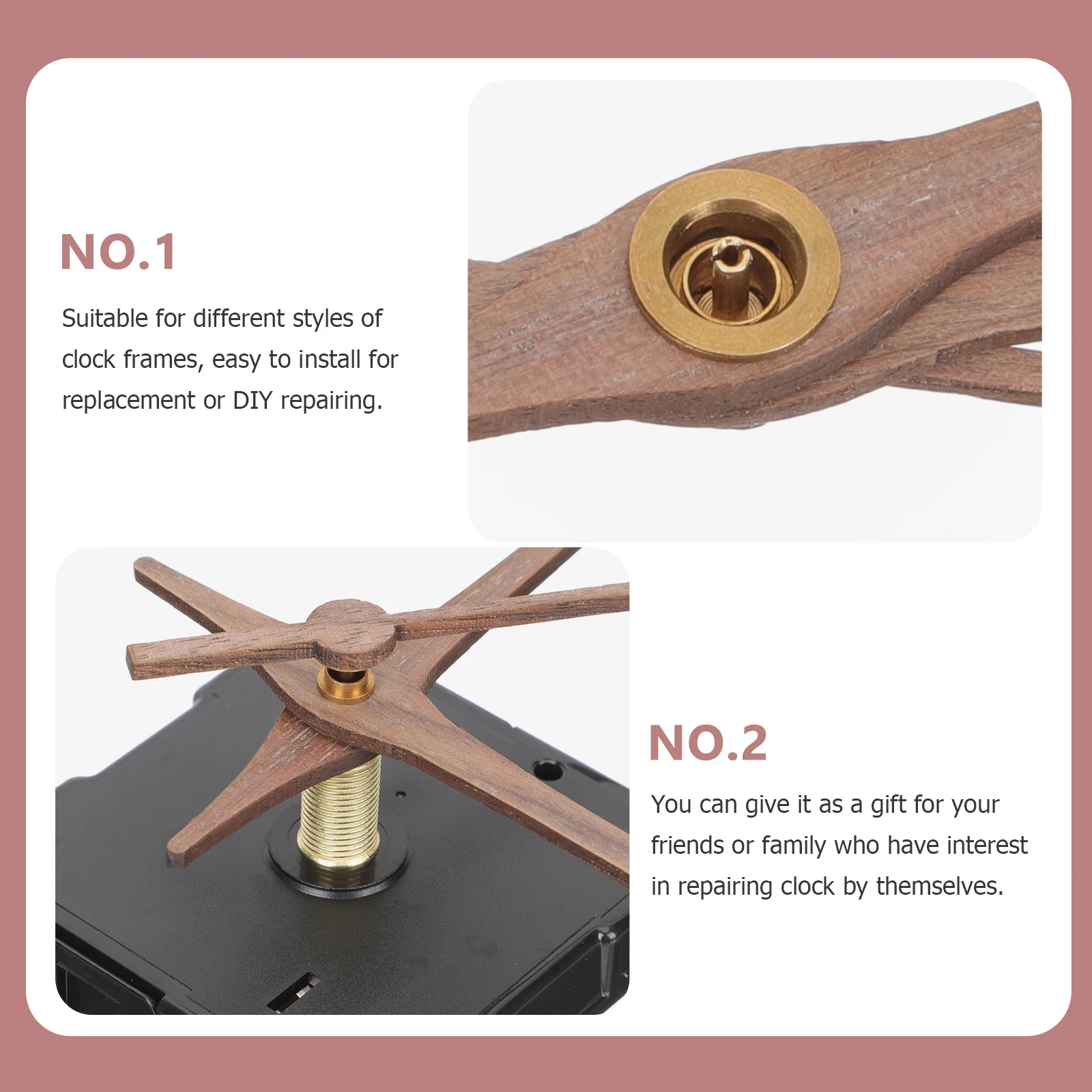 

1Set Quartz Wall Clock Movement Mechanism Replacement Durable Clock Hands Kit DIY Repair Accurate