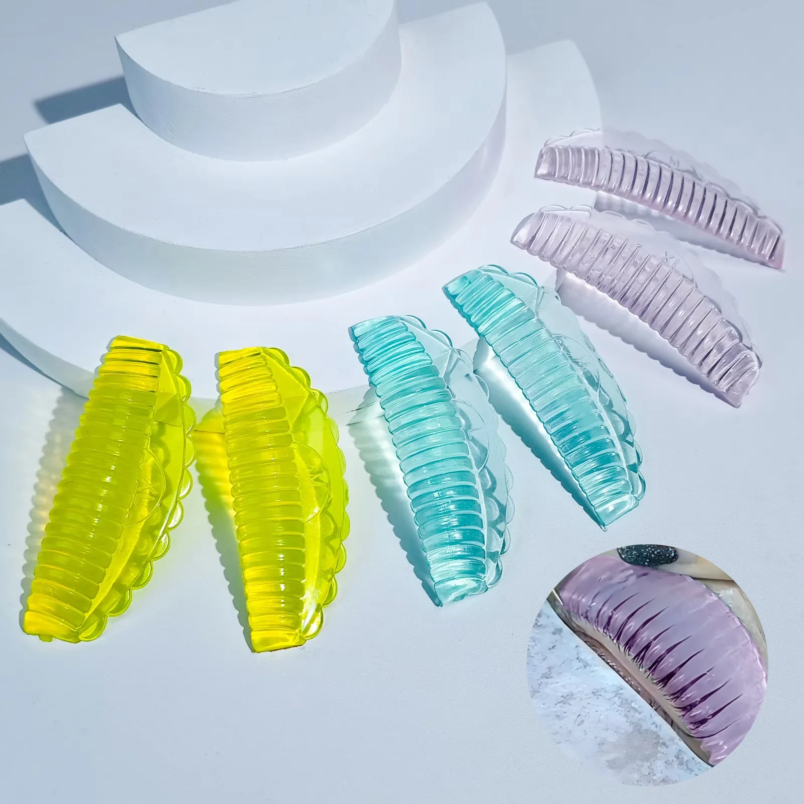 Lomansa nouveau C Curl Silicone cils Perm tige tampons collant cils ascenseur bouclier levage 3D recourbe-cils accessoires outil de maquillage