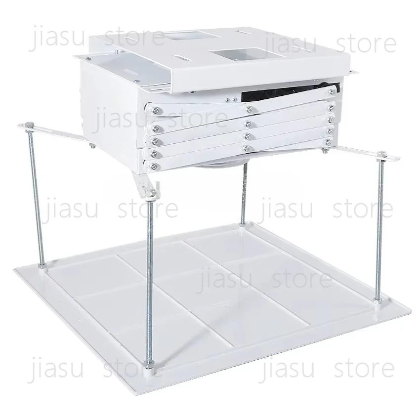 1set 1M Motorized Scissor Projector Lift Remote Control Electric Ceiling Mount Bracket For Cinema Church Hall School