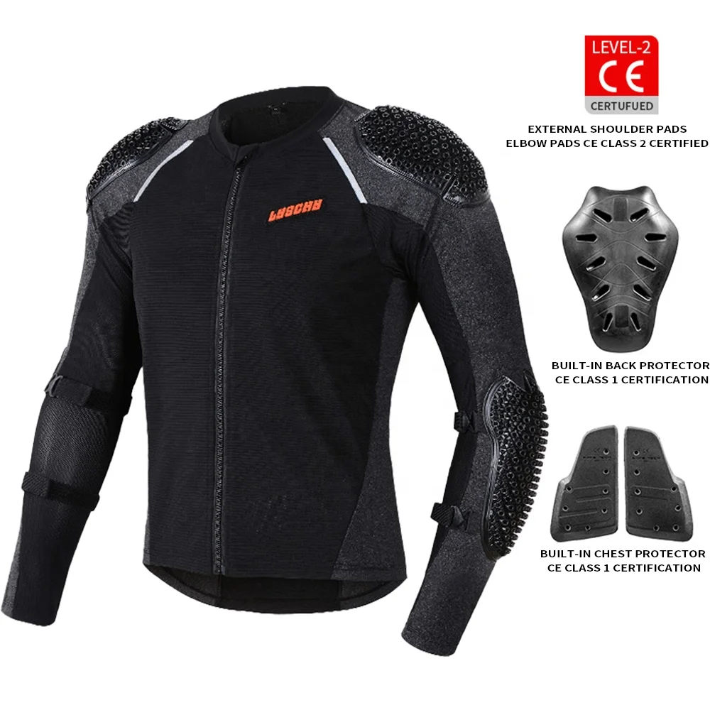 for Motorcycle Jacket with CE Approved Protection Pads Motorcyclist Riding Jacket Anti-collision Moto Full Body Armor Clothing