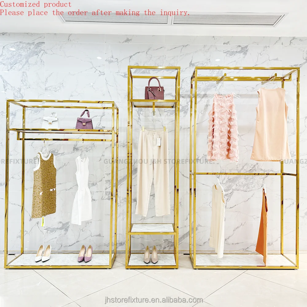 

Custom.Customized logo Size Clothing Store Stand Retail Pretty Garment Wedding Dress Display Rack for Boutique