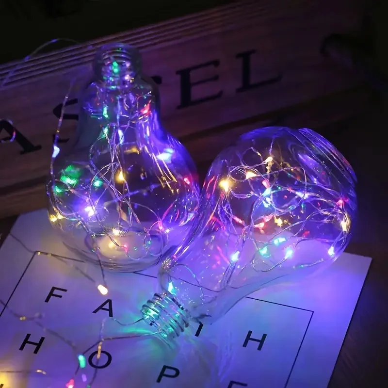 LED Lights String Copper Silver Wire Garland Bedroom Home Thanksgiving Festoon Party Holiday Lights Decoration
