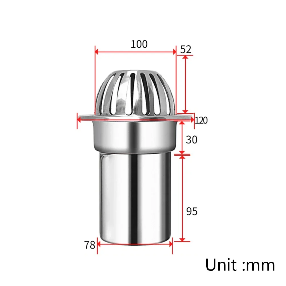 Rain Pipe Cap Floor Drain Anti-blocking Balcony Roof Drainage Detachable Floor Drain Cover Outdoor Rain Bucket