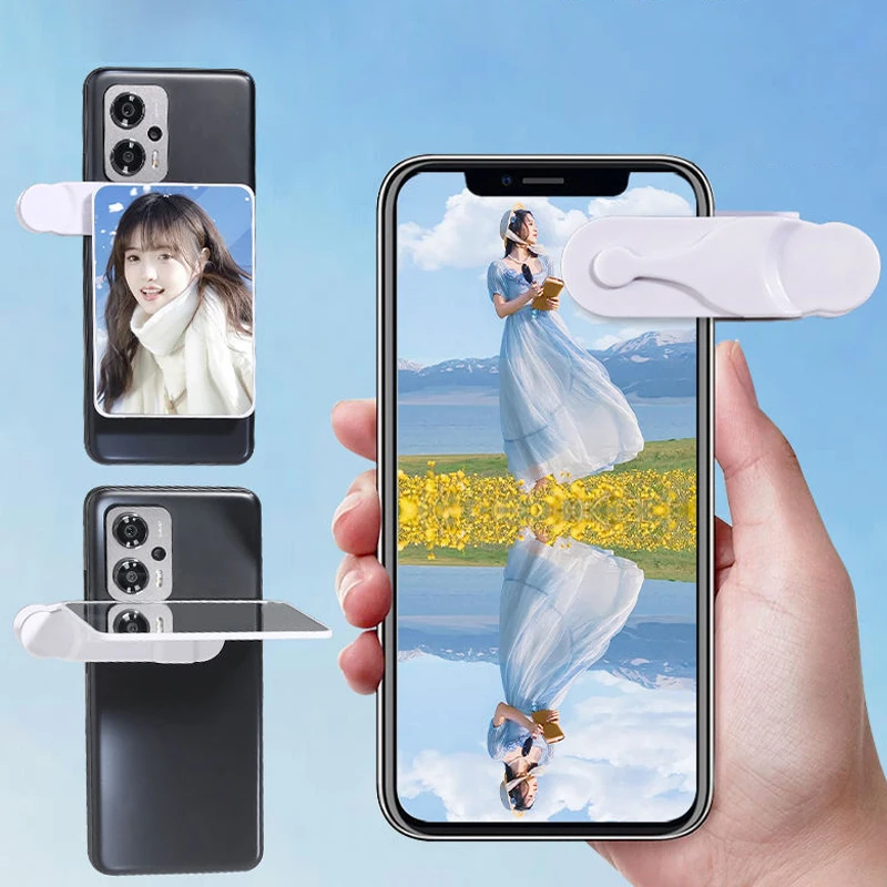 Smartphone Camera Mirror Reflection Clip Kit Mobile Phone Reflection Camera Clip Selfie Reflector Mobile Phone Shooting Supplies