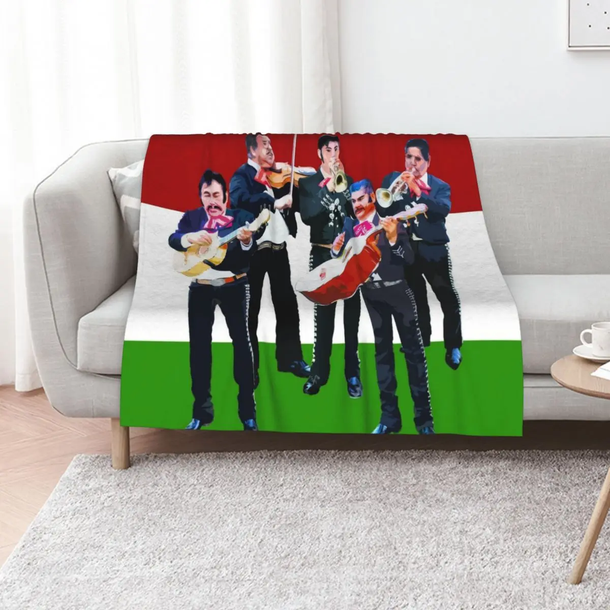 Mexican Mariachi Band Throw Blanket Luxury Brand Bed linens Luxury Thicken Retros wednesday Hair Blankets